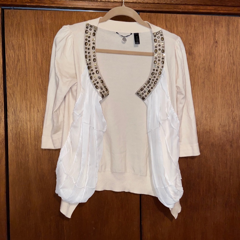 BKE Boutique cardigan with rhinestones